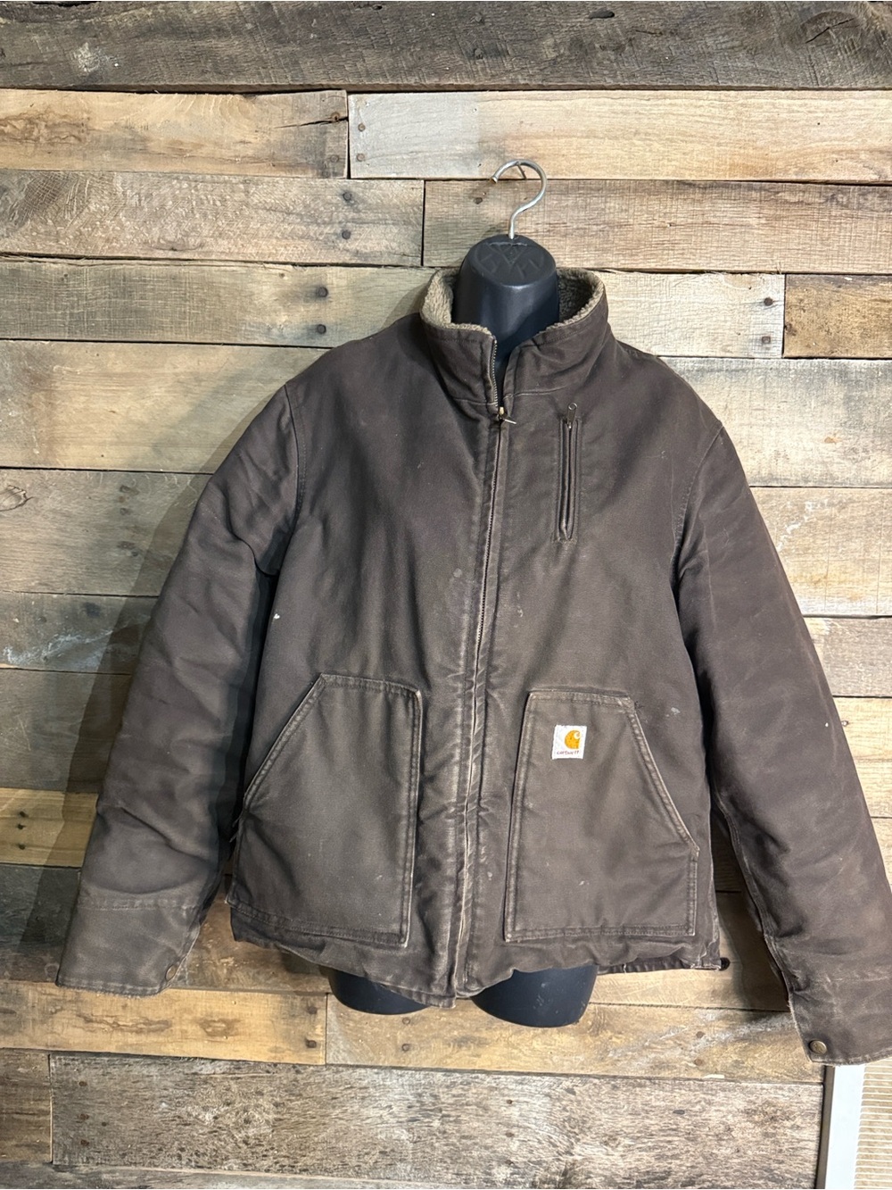 Vintage Carhartt Sherpa-Lined Canyon Jacket “Dark Brown” WJ022 DKB Women’s L